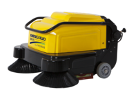 MINGNUO MN-P100AS Mesin Penyapu Jalan Listrik Dorong Baru 1000mm Bersertifikat CE Baterai 55Ah 1200W 4000m2/jam Tempat Sampah 22L Musim Gugur
