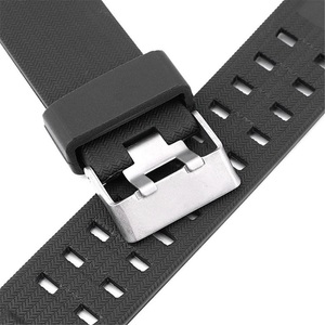 Bracelet de Sport en Silicone étanche pour hommes, accessoires de Bracelet noir pour Bracelet de <span class=keywords><strong>montre</strong></span> de remplacement en résine <span class=keywords><strong>GWG</strong></span>-1000GB - Product Image 6