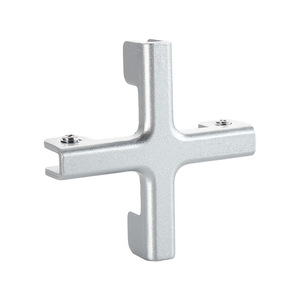 GQK G41 Connecteur d'angle durable en acier inoxydable 304, profilé en T, pour fixation de carreaux de verre - Product Image 4