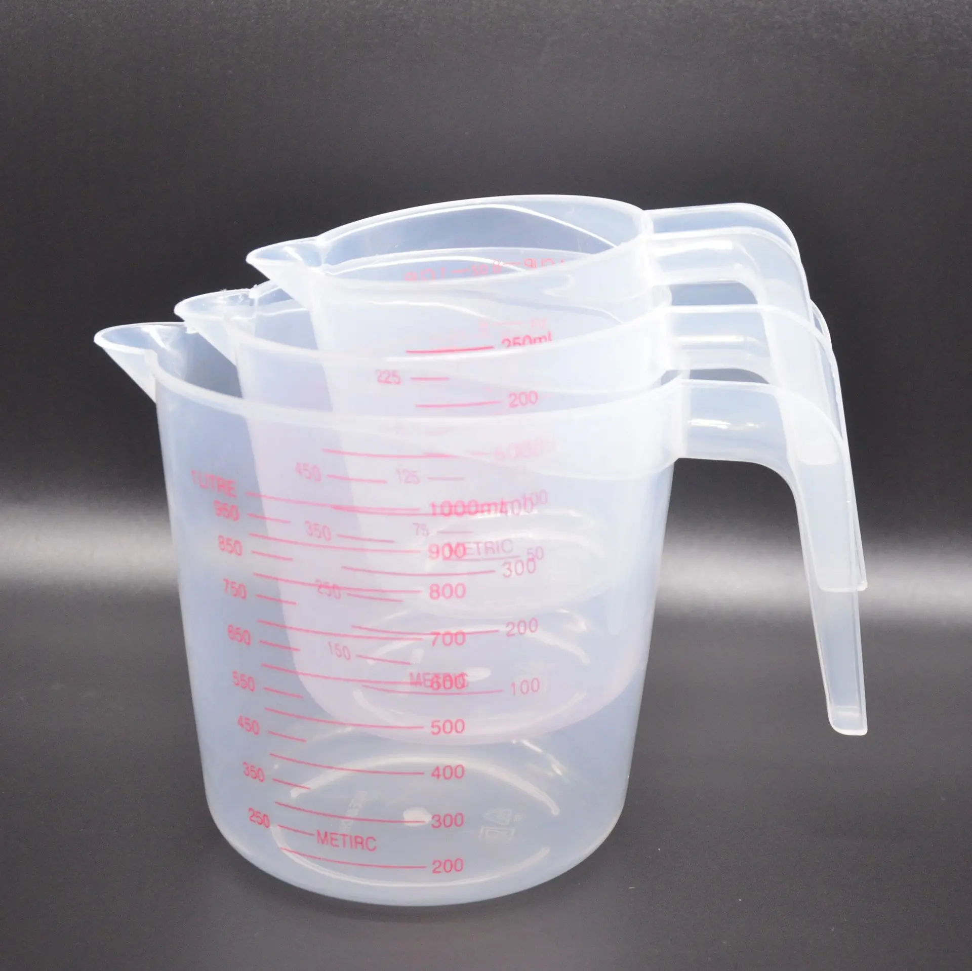 Fabrik Großhandel Kunststoff Küche Messkrug Tasse mit Griff
