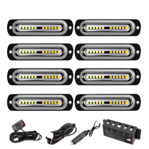 Mini módulo de luz LED intermitente impermeable DC 12-24V, gran oferta, luces azules de emergencia, montaje en superficie delgada para coches de 12V, nueva condición - Product Image 4