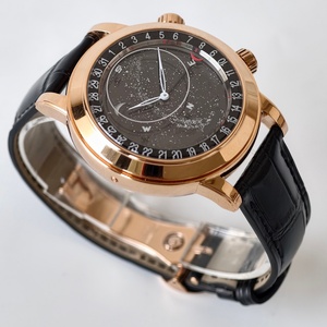 Montre mécanique de luxe de qualité supérieure 44 mm, mouvement ETA 240 de l'usine PPF, série 6102, or rose, phase de lune ciel étoilé - Product Image 3