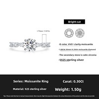 Dernières tendances de la mode, bague de mariage en argent S925 pour femmes, bague de luxe imitation diamant, bague de mariage en moissanite