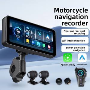 Portable 6.25 pouces GPS navigateur enregistreur sans fil Carplay IPX7 TPMS pour Apple véhicule électrique moto équitation 1 an de garantie - Product Image 2