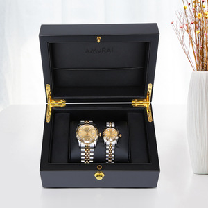 Venta Directa de Fábrica: Caja de Reloj de Madera Rectangular Ecológica de Lujo con Empaque Tipo Concha Personalizable, Modelo Individual - Product Image 1