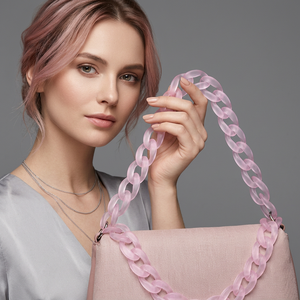 Llavero de Resina Acrílica Rosa Ecológico con Forma Personalizada, Correa de Cadena, Hecho a Mano, Accesorio de Moda, Decoración del Hogar, Regalos Empresariales - Product Image 1