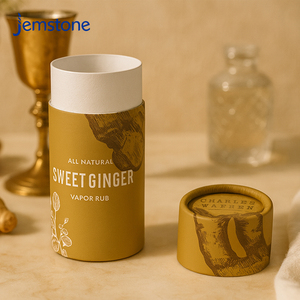 Custom Design Empty <b>Cardboard</b> Deodorant Tubes Push up Lipstick Cylinder 100% Biodegradable Paper Lip Balm Tube Packaging - Product Image 1