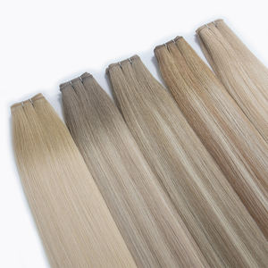 Extensions de cheveux vierges de bonne qualité Luxsea, nouveau design, trame nouée à la main, trame Genius, extensions de cheveux humains, cheveux russes - Product Image 1