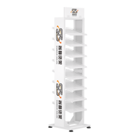 Stehender Metall nagellack Großer Displayst änder Rack Schnell installation Kosmetik Display Rack