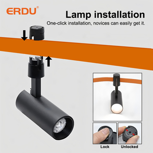 Smart 48V <span class=keywords><strong>LED</strong></span> dapat diredupkan lampu <span class=keywords><strong>Track</strong></span>-putih hangat untuk restoran & Showroom mudah digantung desain kontemporer - Product Image 2