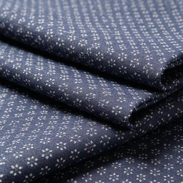 130gsm 100% Linen Yarn Dyed With Print Shirt Fabric  for Men Breathable Plain Woven Garment