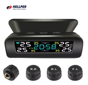 Hellper năng lượng mặt trời Powered không dây kỹ thuật số giám sát áp suất lốp Hệ thống 4 cảm biến nội bộ ô tô giám sát áp suất lốp - Product Image 5
