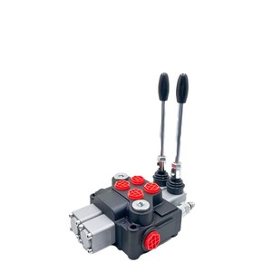 Válvula de Control Direccional Monobloque Hidráulica Manual Huamao DCV40 de 40 Litros/min y 2 Bobinas, Distribuidor Hidráulico de 15 kg - Product Image 2