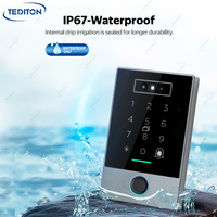 Tediton étanche TTlock Wifi Interphone Plam Reconnaissance faciale Porte de bureau Smart Rfid Système de contrôle d'accès de porte