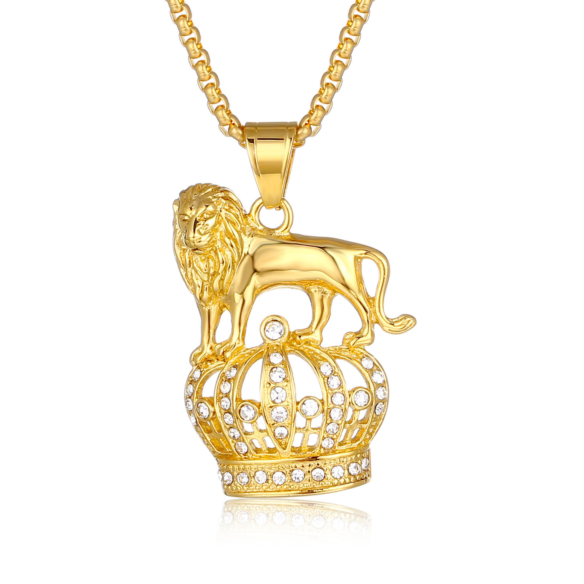 Gold Single Pendant Without Chain