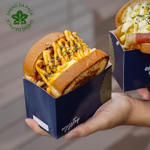 Hộp Đựng Bánh Sandwich Giấy Đựng Trứng Phô Mai Mang Đi Theo Yêu Cầu Bán Chạy Hộp Đựng Bánh Sandwich Hình Giọt Trứng Hàn Quốc - Product Image 3