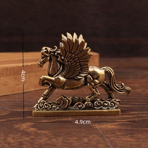 Adorno de Pegaso de Latón, 2 Piezas, Decoración Feng Shui para Escritorio, Hogar y Oficina - Product Image 3