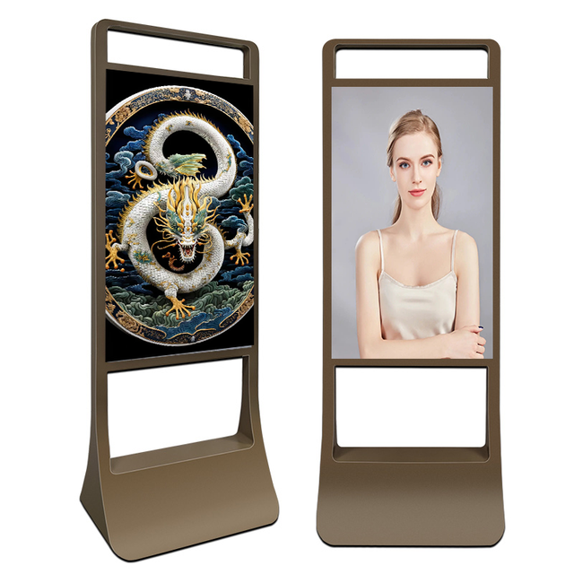 43 Inch Digital Signage Ultra-thin Floor-mounted Advertising Totem Indoor LCD Digital Signage Display Android Touch Screen Kiosk