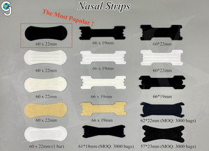 Bandes nasales pour dormir HLK approuvées CE, extra résistantes, sans latex, améliorent la respiration, arrêt du ronflement, bande nasale en PE non tissé - Product Image 2