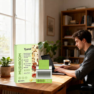 OEM/ODM Tiras Orales de Champiñones con Sabor a Limón, Ingredientes Naturales para Mejorar la Concentración, la Energía y la Inmunidad, para Adultos, Muestra Gratis - Product Image 4