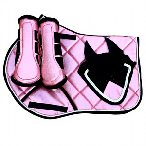 Wholesale Horse Saddle Pad Set Anti Slip Padded Foam Acoustic Ear Bonnet Neoprene <b>Brushing</b> <b>Boots</b> Equestrian Equipment - Product Image 1
