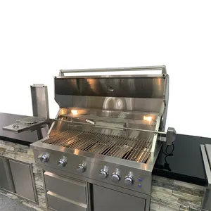 CE ha approvato in acciaio inox barbecue grill macchina per cucinare all'aperto