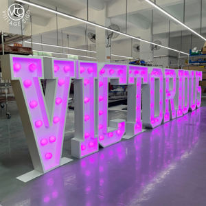 Bombillas LED de <span class=keywords><strong>alquiler</strong></span> gigantes personalizadas de 4 pies y 3 pies, letras de marquesina Mr & Mrs con <span class=keywords><strong>precio</strong></span> al por mayor, gigantes para bodas, letras grandes iluminadas - Product Image 5