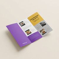 Catalogue et dépliants personnalisés OEM Service d'impression Dépliant à trois volets Brochure et carte postale en carton