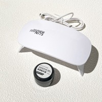 Lampe à ongles portable mini souris, kit 5 pièces, lampe LED UV portative à séchage rapide, lampe de photopolymérisation, kit combo manucure USB