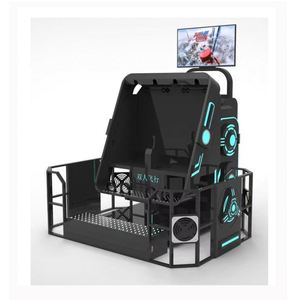 Simulateur de montagnes russes VR 2 places à 360/720 degrés, plateforme de mouvement 9D en fibre de verre et métal pour centres commerciaux (intérieur/extérieur) - Product Image 1