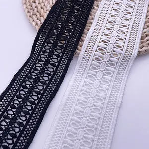 New style milk silk embroidery water-soluble lace for children's wear women's lace clothing accessories bar code lace