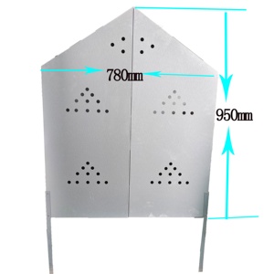275g galvanized sheet material nesting boxes for laying hen