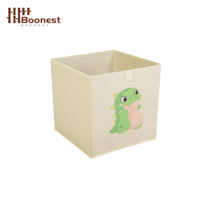 Cubos de Almacenamiento de Tela con Estampado de Dinosaurios Personalizados, Contenedores Plegables para Juguetes para Niños, para Estantes <span class=keywords><strong>Kallax</strong></span> de Guardería, OEM ODM Disponible - Product Image 4