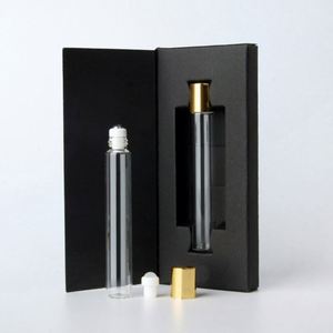 Flacon de parfum roll-on 10 ml en verre avec étiquette privée, emballage en tube, service d'impression sur écran, options de couleur personnalisées, livraison rapide - Product Image 1