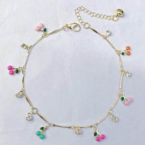 JML ताबीज तुर्की शैतान आंख पायल के साथ विंटेज गुलाब वेलेंटाइन दिन उपहार समायोज्य कंगन चेन लिंक कंगन - Product Image 5