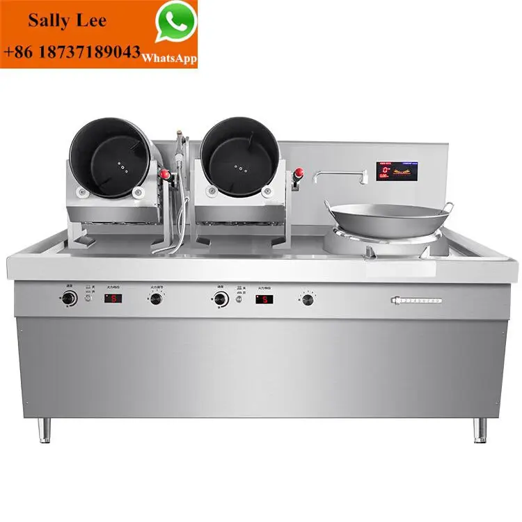 Automatic Intelligent Cooking Robot and fried pot machine vegetable meat cooking robot machine