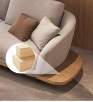 Fauteuil Canapé Double Moderne en Velours Agneau Couleur Citrouille, Pivotant, avec Fonction de Sommeil et de Détente, pour Maison, Hôtel, Bar, Salon, Villa, en Métal Durable