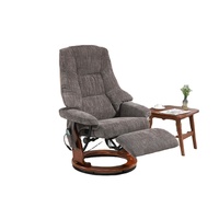 Chaise de loisirs moderne avec repose-pieds Chaise inclinable KAKI COLOR