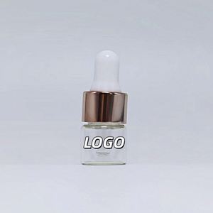 1ml 2ml 3ml 5ml Amber Transparent Mini Glass Tube Essential Oil Dropper Bottle with <b>Rose</b> Gold Cap - Product Image 1