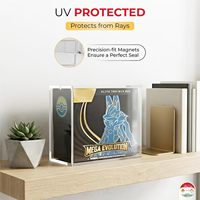 Schiebedeckel Acryl Booster Box Hülle UV-Schutz Stapelbare Display-Schutzhülle TCG-Kompatibel 5mm Dick Robust Cartoon