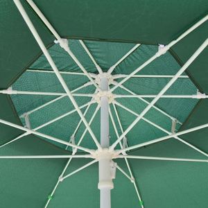 Sombrilla Clásica de Tela de Poliéster con 150 cm de Radio, Varillas de Fibra de Vidrio, Protección UV, para Jardín, Playa, Resort, Patio - Product Image 3
