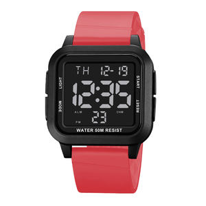 Haute qualité grands numéros montres de sport hommes mode Rectangle <span class=keywords><strong>montre</strong></span> numérique sport étanche LCD montres numériques - Product Image 1