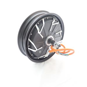 Frein à tambour de moteur de vélo électrique de Offre Spéciale 12 pouces 72V 2000W moteur de moyeu de roue BLDC pour Escooter - Product Image 1