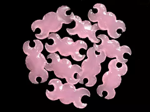 Figurine en quartz rose en forme de croissant de lune, artisanat en pierre fait main, décoration Feng Shui pour l'amour, souvenir, cadeau - Product Image 2