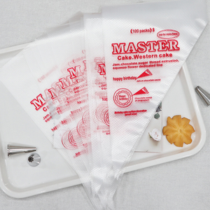 Kantong Kue Plastik Sekali Pakai Ukuran Kecil, Tahan Lama, Food Grade, Warna Merah untuk Dekorasi Kue, Alat Kue Pesta, Laris Manis - Product Image 4