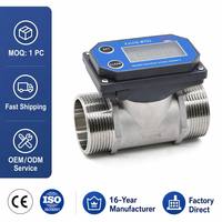 Compteur de débit d'eau numérique ZJSUS-BT01 G1.5" pour pipeline industriel, OEM personnalisé DN40