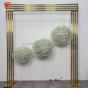 Boule de fleurs artificielles LEDA de haute qualité, faite à la main, en gypsophile, pour centres de table de mariage, événements festifs et Saint-Valentin - Product Image 3