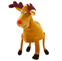 En stock: Nuevo gorro decorativo de tela con cabeza de ciervo, ideal para Navidad, Papá Noel, reno, carnaval, Acción de Gracias y con temática de alces.
