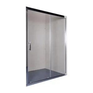 竞争简单的钢化玻璃推拉门浴帘淋浴门