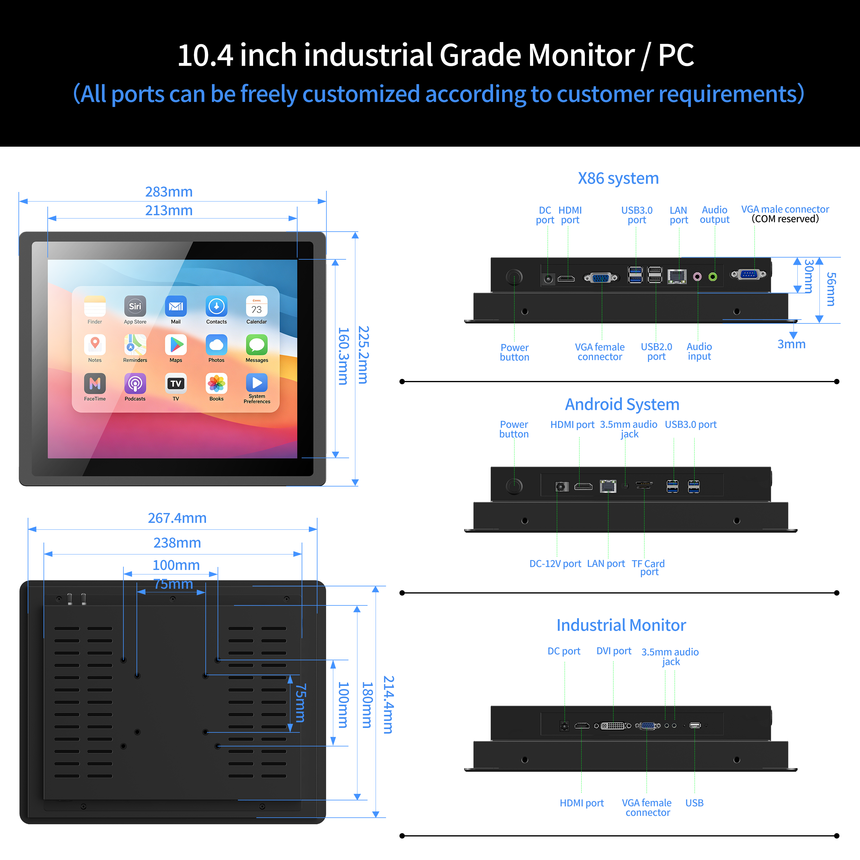 10,4" B104-AQRL-RT-C Ubuntu 4 Go + 128 Go